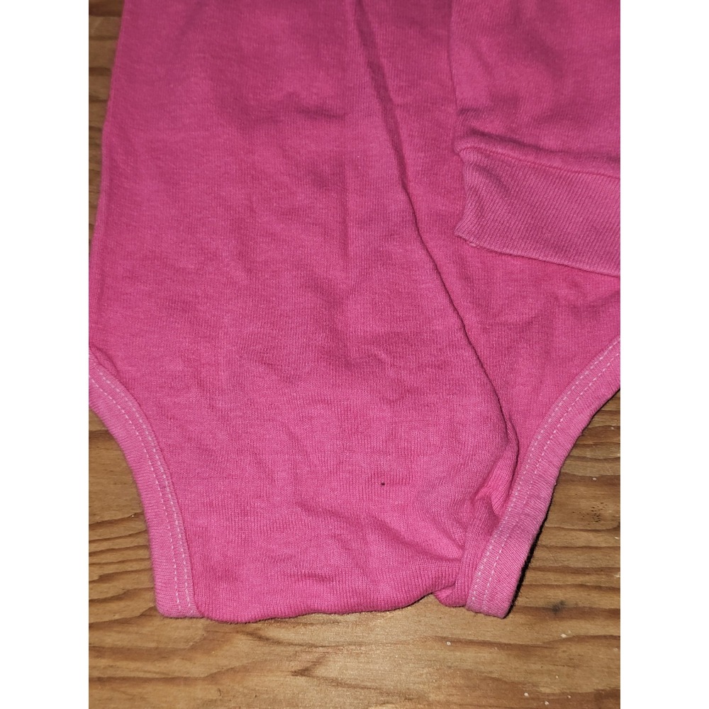 Rare Vintage Disney Baby Minnie Mouse Long Sleeve Bodysuit Pink Made USA Dundee - Picture 7 of 8